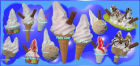 Menu selection ice creams
